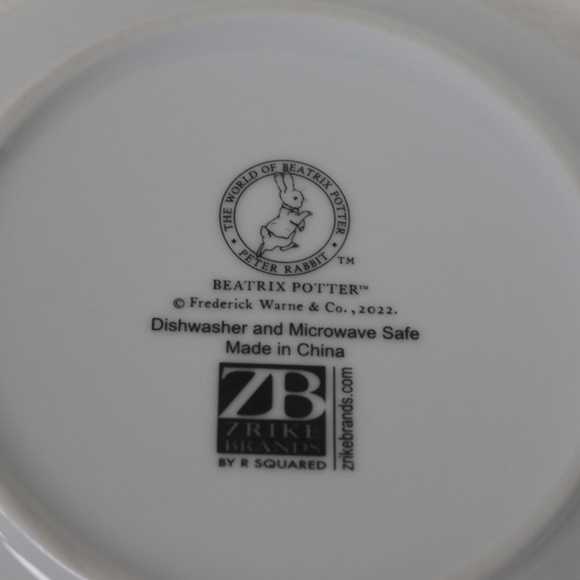 BEATRIX POTTER PETER RABBIT EASTER 4 ASSORTED APPETIZER PLATES - S/4 - NEW #D - Picture 6 of 8